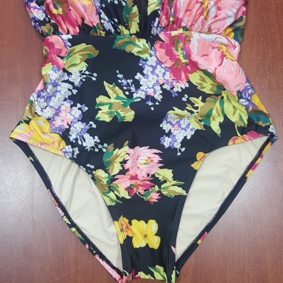 NEW Anthropologie Allihop Zinnia Plunge One-Piece - Picture 5 of 8